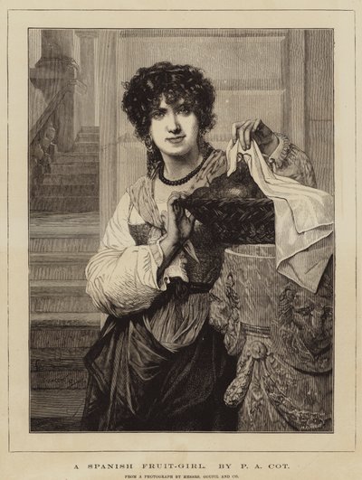 Hiszpańska dziewczyna-owoc autorstwa Pierre Auguste Cot