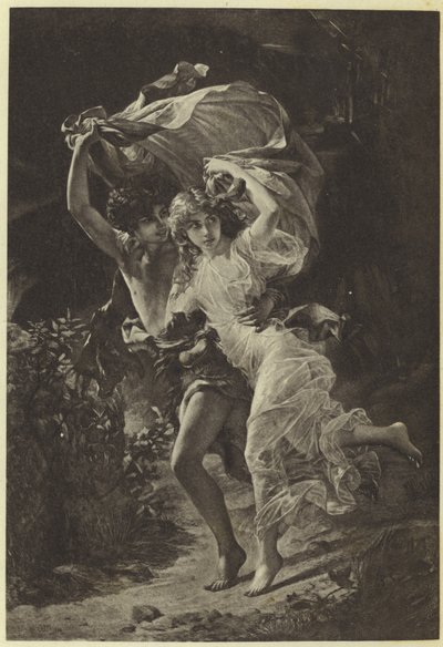 Burza, Pierre Auguste Cot (fotograwiura) autorstwa Pierre Auguste Cot