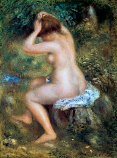 Kąpiący się, 1885-1890 autorstwa Pierre Auguste Renoir