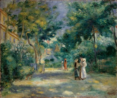 Ogród na Montmartrze, 1890-1899 autorstwa Pierre Auguste Renoir
