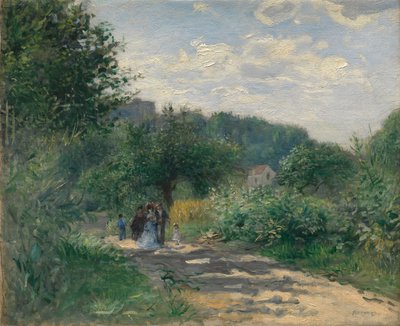 Droga w Louveciennes, ca. 1870. autorstwa Pierre Auguste Renoir
