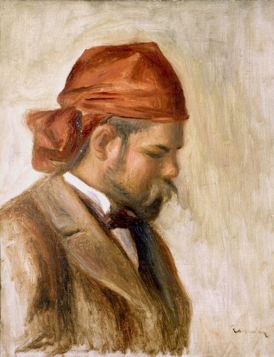 Ambroise Vollard w czerwonej bandanie autorstwa Pierre Auguste Renoir
