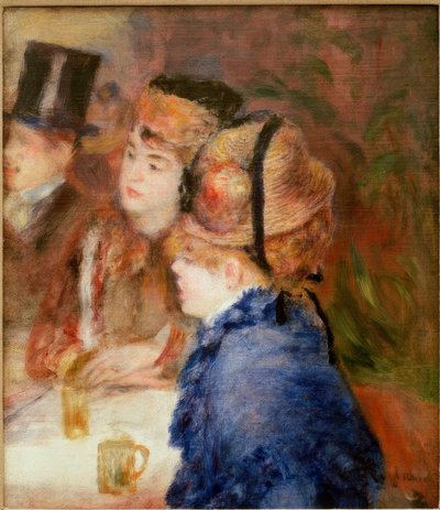 W kawiarni. Pijący autorstwa Pierre Auguste Renoir