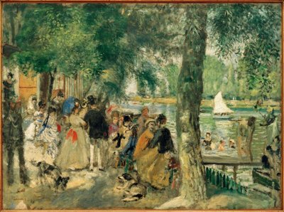 Pływanie w Sekwanie / La Grenouillère autorstwa Pierre Auguste Renoir