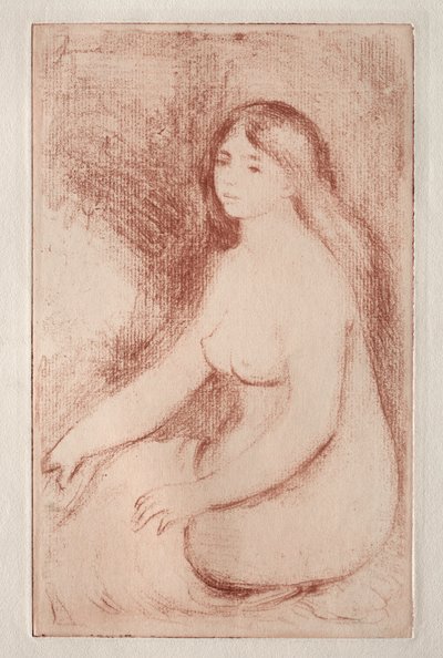 siedzący kąpiący się autorstwa Pierre Auguste Renoir