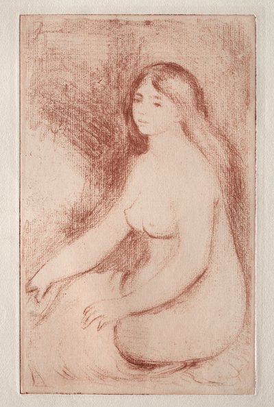 Kąpiący się w pozycji siedzącej, ok. 1905. autorstwa Pierre Auguste Renoir