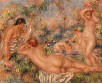 Kąpiących się autorstwa Pierre Auguste Renoir