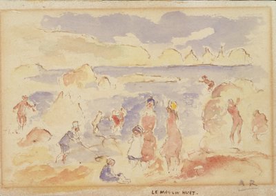 Scena na plaży, 1883. autorstwa Pierre Auguste Renoir
