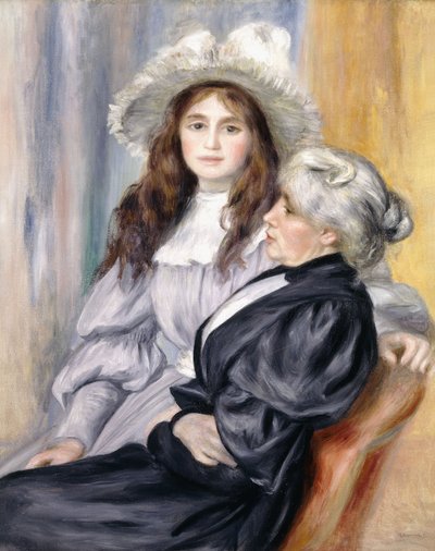 Berthe Morisot i jej córka, Julie Manet, 1894 autorstwa Pierre Auguste Renoir