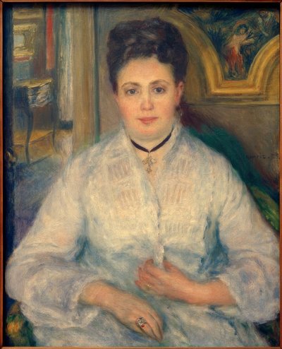 Portret Madame Victor Chocquet autorstwa Pierre Auguste Renoir