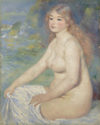 Blond Kąpiąca się, 1881 autorstwa Pierre Auguste Renoir