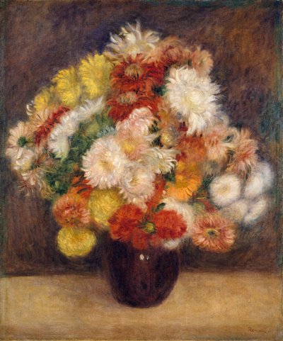Bukiet chryzantem, 1881. autorstwa Pierre Auguste Renoir