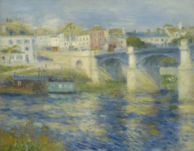 Most w Chatou, ok. 1875 (olej na płótnie) autorstwa Pierre Auguste Renoir