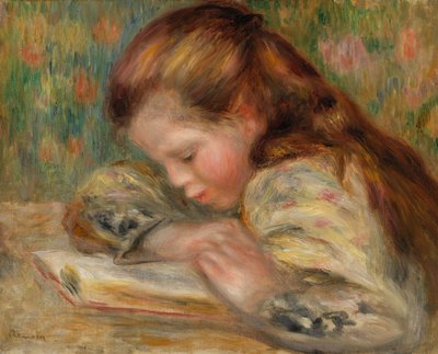Czytanie dzieci autorstwa Pierre Auguste Renoir