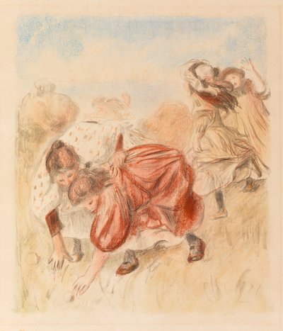 Dzieci bawiące się piłką autorstwa Pierre Auguste Renoir