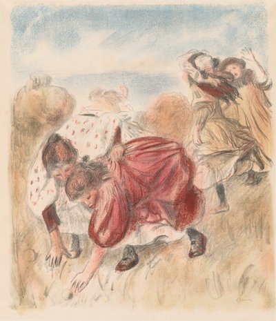 Dzieci bawiące się piłką autorstwa Pierre Auguste Renoir