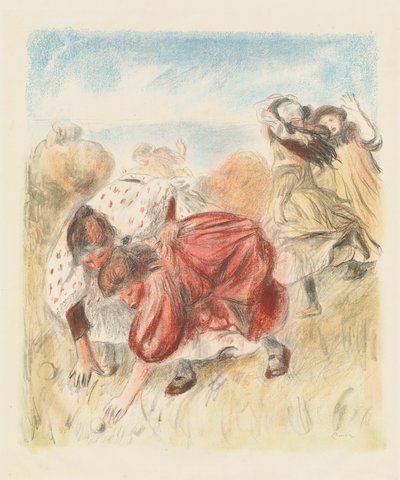 Dzieci bawiące się w piłkę Dzieci bawiące się w piłkę, 1900. autorstwa Pierre Auguste Renoir