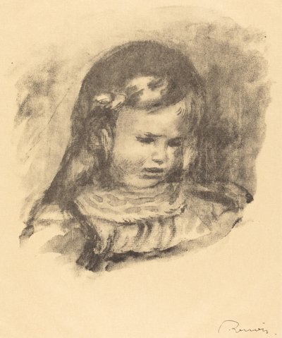 Claude Renoir, głowa opuszczona Claude Renoir, głowa opuszczona, 1904. autorstwa Pierre Auguste Renoir