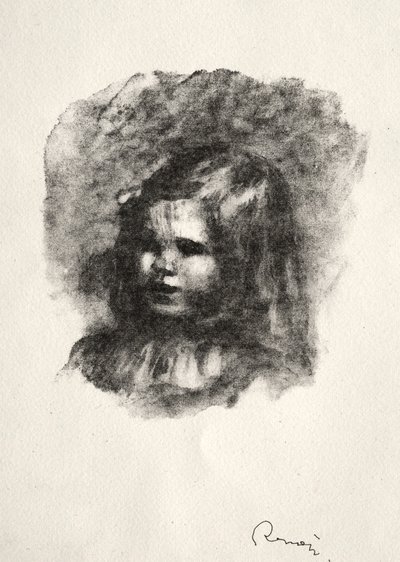 Claude Renoir skręcił w lewo. autorstwa Pierre Auguste Renoir