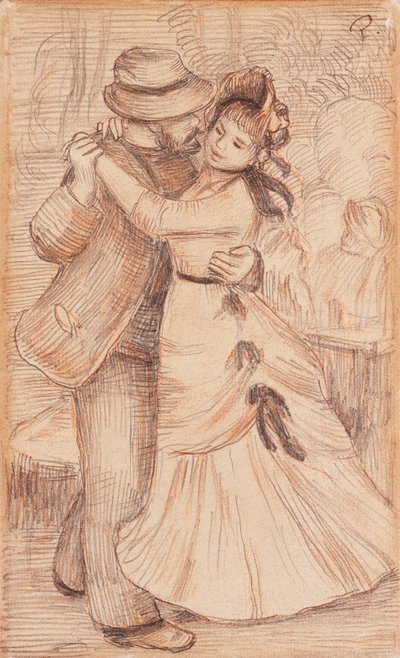 Taniec na wsi, 1883 autorstwa Pierre-Auguste Renoir