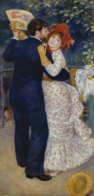 Taniec na wsi autorstwa Pierre Auguste Renoir