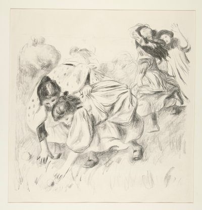 Bawiące się dzieci? piłka (Dzieci bawiące się piłką) autorstwa Pierre Auguste Renoir