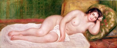 Akt kobiecy na kanapie autorstwa Pierre Auguste Renoir