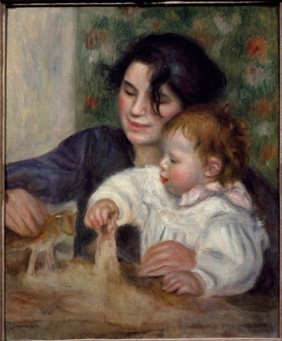 Gabrielle i Jean - Portret syna malarza, Jean Renoir autorstwa Pierre Auguste Renoir