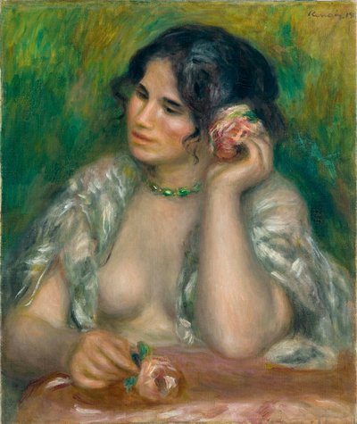 Gabrielle z różą autorstwa Pierre Auguste Renoir