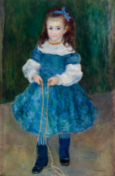 Dziewczyna ze skakanką (Portret Delphine Legrand) autorstwa Pierre Auguste Renoir