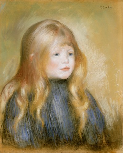 Głowa dziecka autorstwa Pierre Auguste Renoir