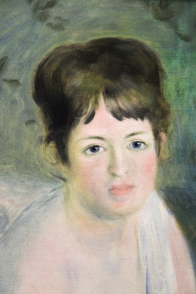 "Głowa kobiety", ok. 1876 r. autorstwa Pierre Auguste Renoir