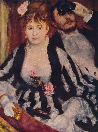 La Loge Pudełko teatralne, 1874, 1938 autorstwa Pierre Auguste Renoir