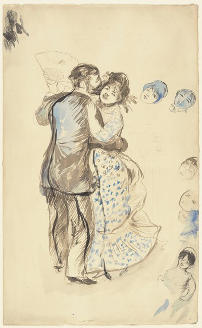 Taniec ? la campagne (Taniec na wsi) autorstwa Pierre Auguste Renoir