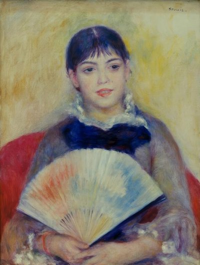 Kobieta z wentylatorem autorstwa Pierre Auguste Renoir