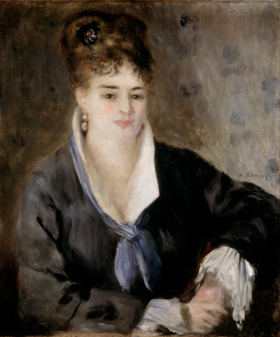 Dama w czerni, 1876. autorstwa Pierre Auguste Renoir