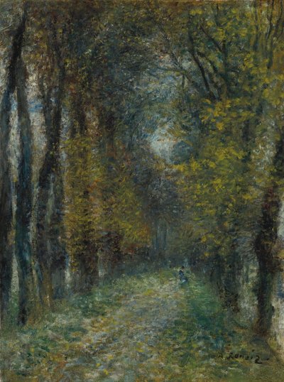 Zadaszony chodnik, 1872 autorstwa Pierre Auguste Renoir