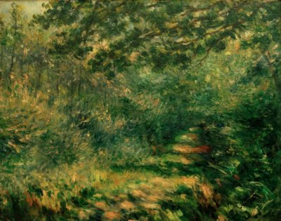 Aleja w lesie autorstwa Pierre Auguste Renoir