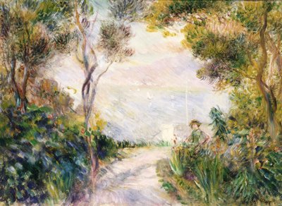 Krajobraz, koniec ścieżki autorstwa Pierre Auguste Renoir