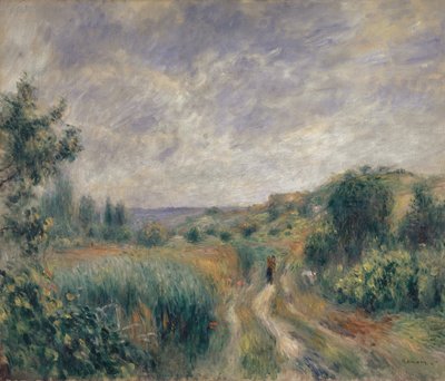 Krajobraz w pobliżu Essoyes autorstwa Pierre Auguste Renoir