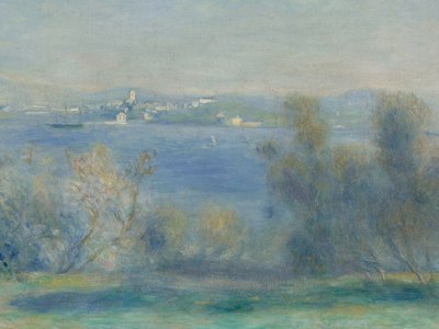 Krajobraz nad Morzem Śródziemnym (widok na Tulon) autorstwa Pierre Auguste Renoir