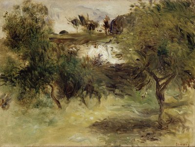 Krajobraz z drzewami autorstwa Pierre Auguste Renoir
