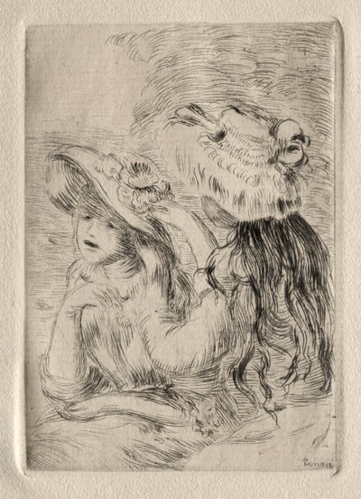 Le Chapeau epinglé (akwaforta) autorstwa Pierre Auguste Renoir