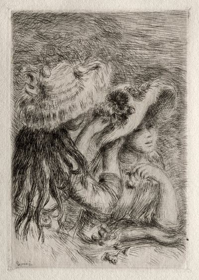Przypięty Kapelusz autorstwa Pierre Auguste Renoir