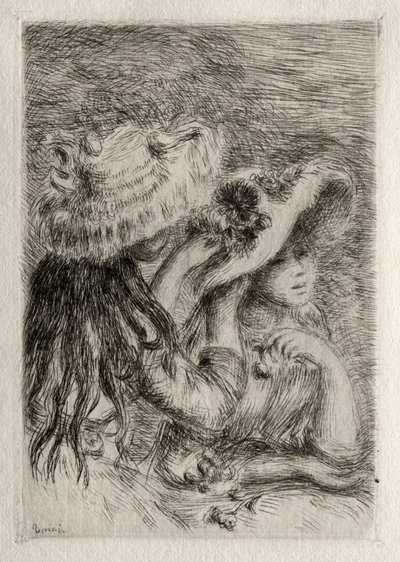 Przypięty Kapelusz, 1894. autorstwa Pierre Auguste Renoir