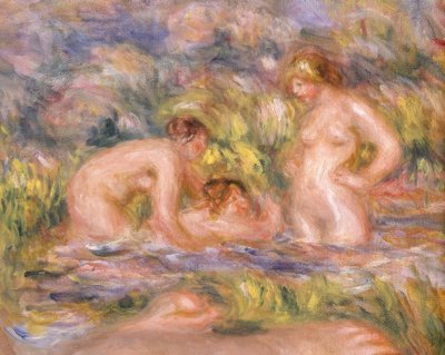 Pływacy autorstwa Pierre Auguste Renoir