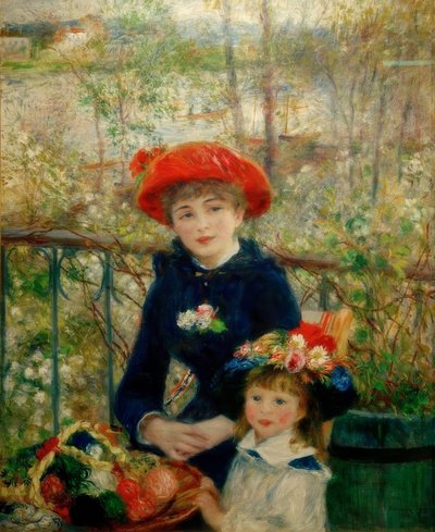 Dwie siostry (na tarasie) autorstwa Pierre Auguste Renoir