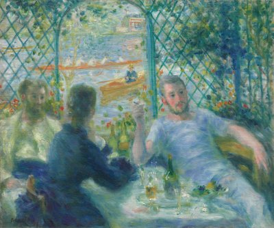 Obiad w restauracji Fournaise. Lunch wioślarzy, 1875 r. autorstwa Pierre Auguste Renoir