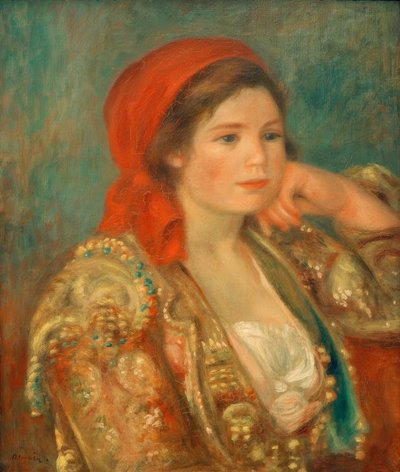 Dziewczyna w hiszpańskiej kurtce autorstwa Pierre Auguste Renoir