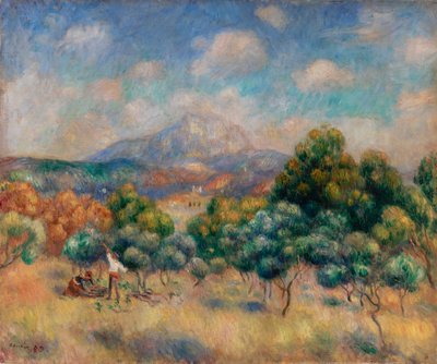 Góra Sainte-Victoire (krajobraz) autorstwa Pierre Auguste Renoir